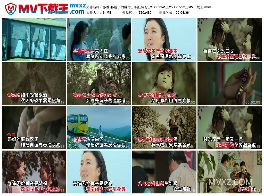 戴继丽-游子的港湾_国语_流行_MD302141